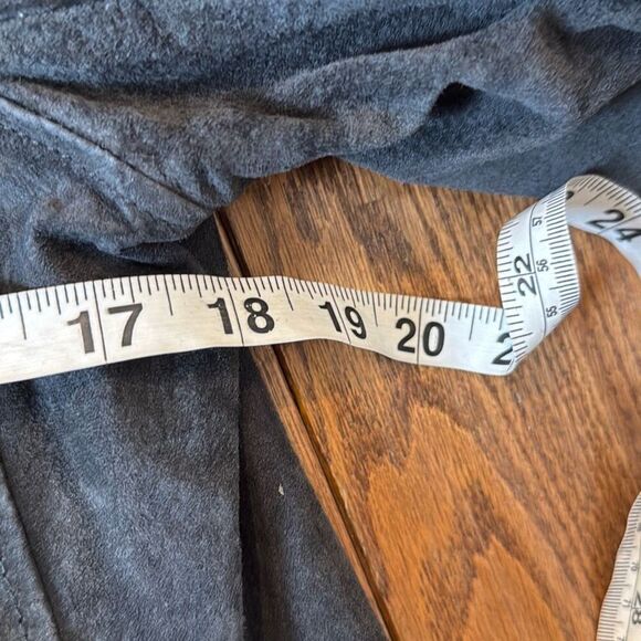 Blank NYC grey genuine suede moto jacket size M - Picture 8 of 10